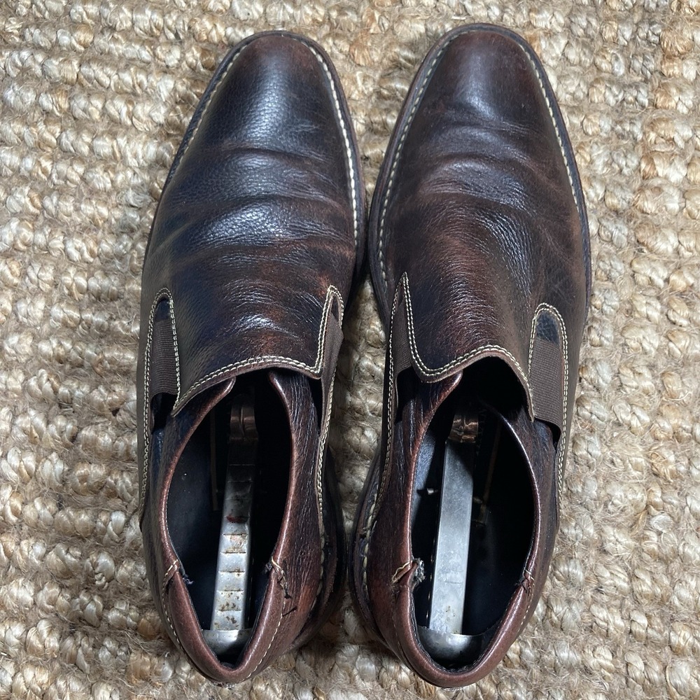Cole‎ Haan Slip On Dress Shoes Brown Leather Mens Size 11 M - Picture 2 of 6